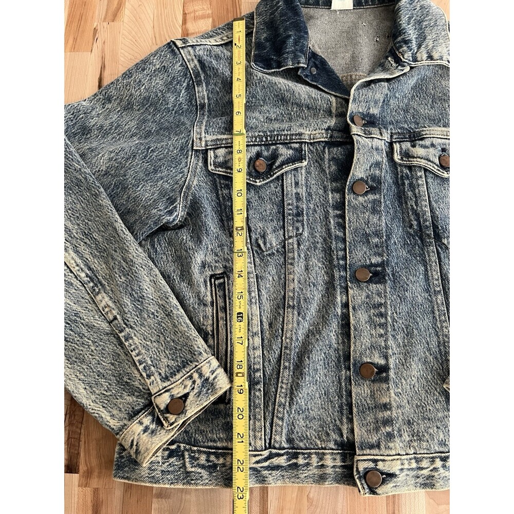 Vintage Men's Bristol Blues Acid Wash Denim Jacket Made in USA Large 44 - Picture 11 of 11